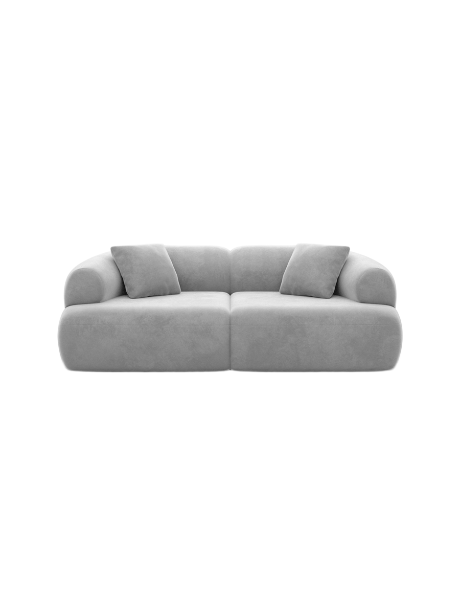
3-Sitzer Design Sofa „Astoria“ mit Samtbezug - Samtbezug Königsblau