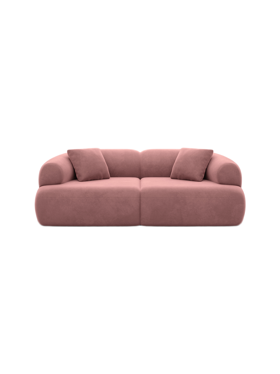 
3-Sitzer Design Sofa „Astoria“ mit Samtbezug - Samtbezug Königsblau