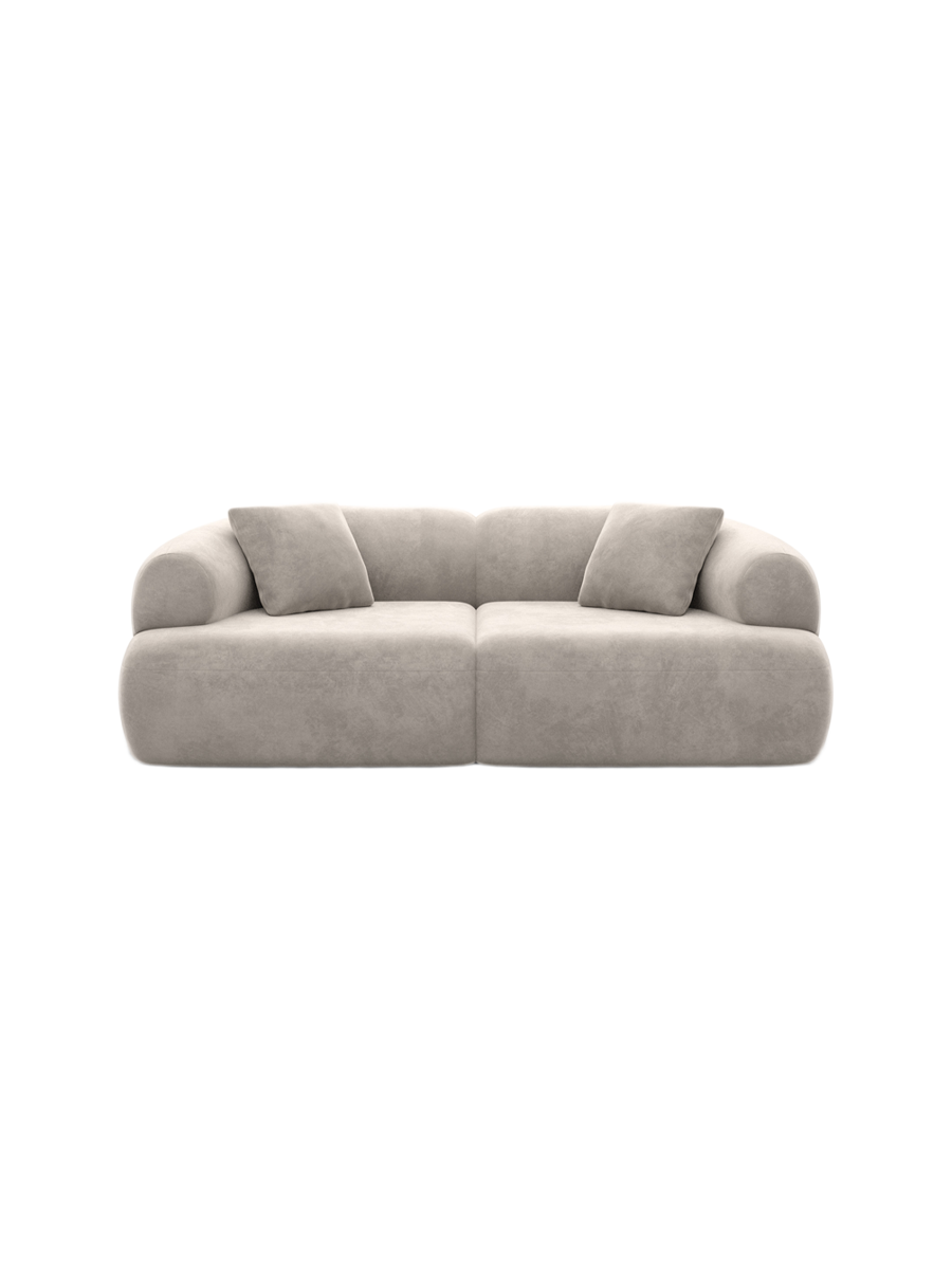 
3-Sitzer Design Sofa „Astoria“ mit Samtbezug - Samtbezug Königsblau