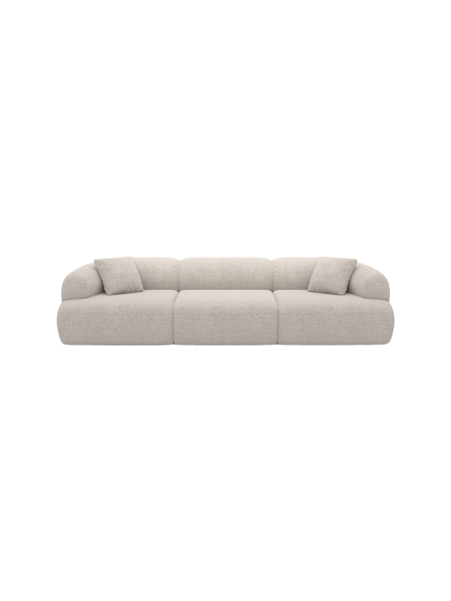 
4-Sitzer Design Sofa „Astoria“ mit Bouclé-Bezug - Bouclé Graphit