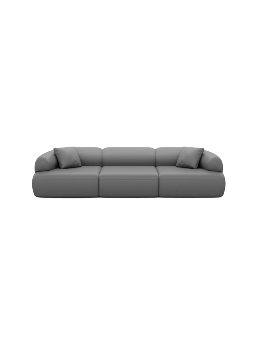 
4-Sitzer Design Echtleder Sofa „Astoria“ - Echtleder Beige