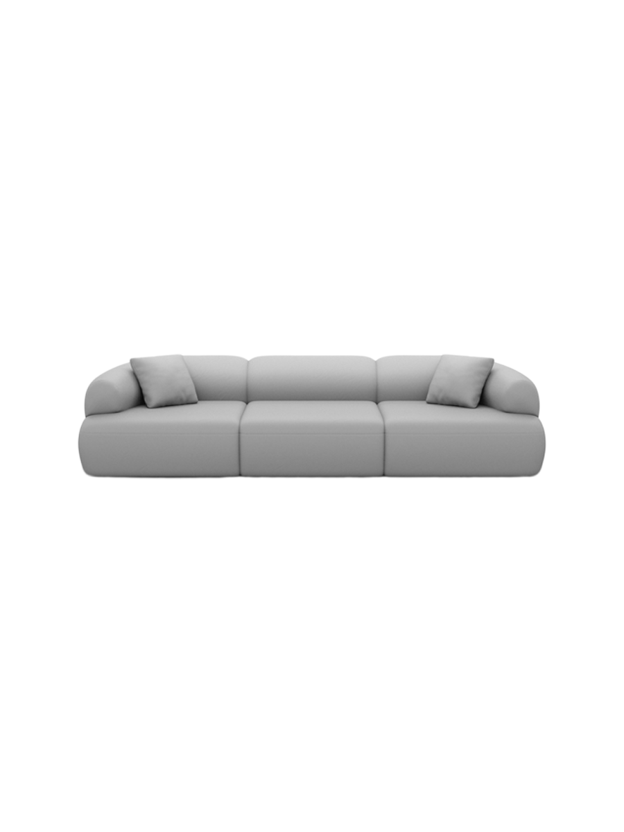 
4-Sitzer Design Echtleder Sofa „Astoria“ - Echtleder Beige