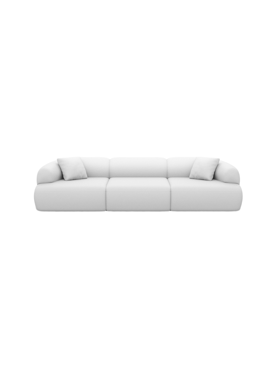 
4-Sitzer Design Echtleder Sofa „Astoria“ - Echtleder Beige