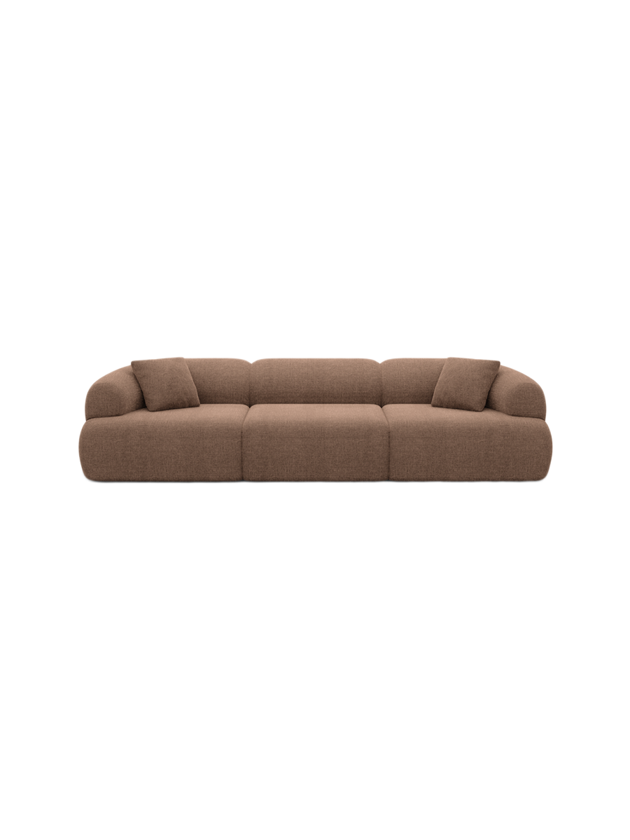 
4-Sitzer Design Sofa „Astoria“ mit Strukturstoff-Bezug - Strukturstoff Anthrazit