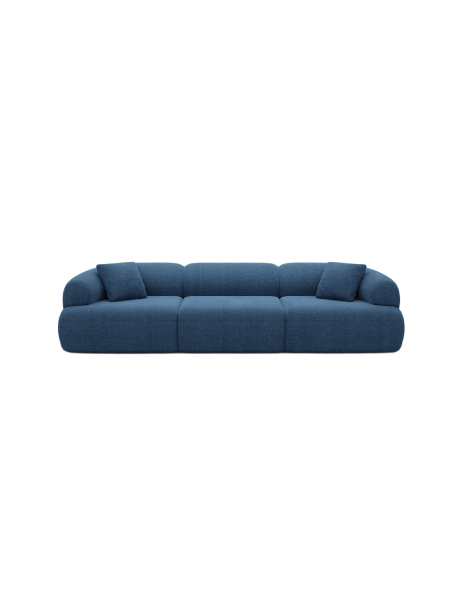 
4-Sitzer Design Sofa „Astoria“ mit Strukturstoff-Bezug - Strukturstoff Anthrazit