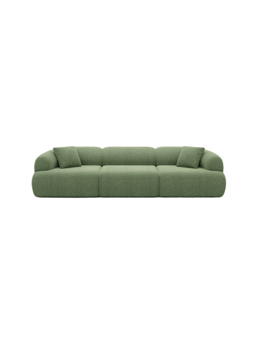 
4-Sitzer Design Sofa „Astoria“ mit Strukturstoff-Bezug - Strukturstoff Anthrazit