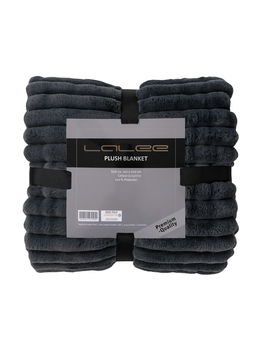 
High-Quality "Plush" Snuggle Blanket 150 x 200 cm, Graphite