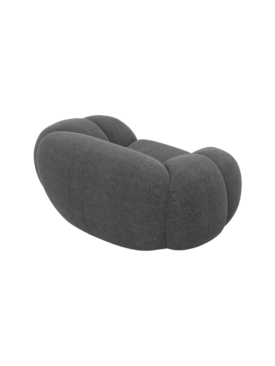 
Design Loungesessel „Azura“ mit Strukturstoff-Bezug - Strukturstoff Anthrazit