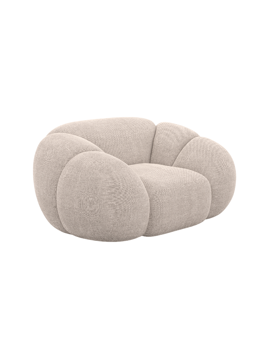 
Design Loungesessel „Azura“ mit Strukturstoff-Bezug - Strukturstoff Anthrazit
