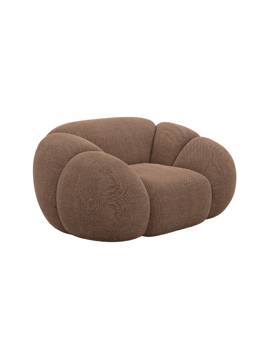 
Design Loungesessel „Azura“ mit Strukturstoff-Bezug - Strukturstoff Anthrazit