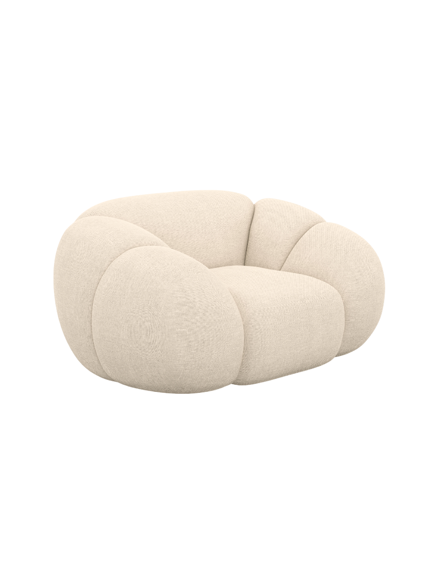 
Design Loungesessel „Azura“ mit Strukturstoff-Bezug - Strukturstoff Anthrazit