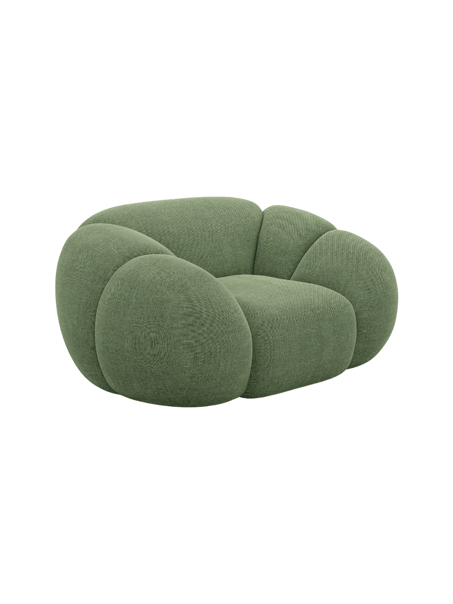
Design Loungesessel „Azura“ mit Strukturstoff-Bezug - Strukturstoff Anthrazit
