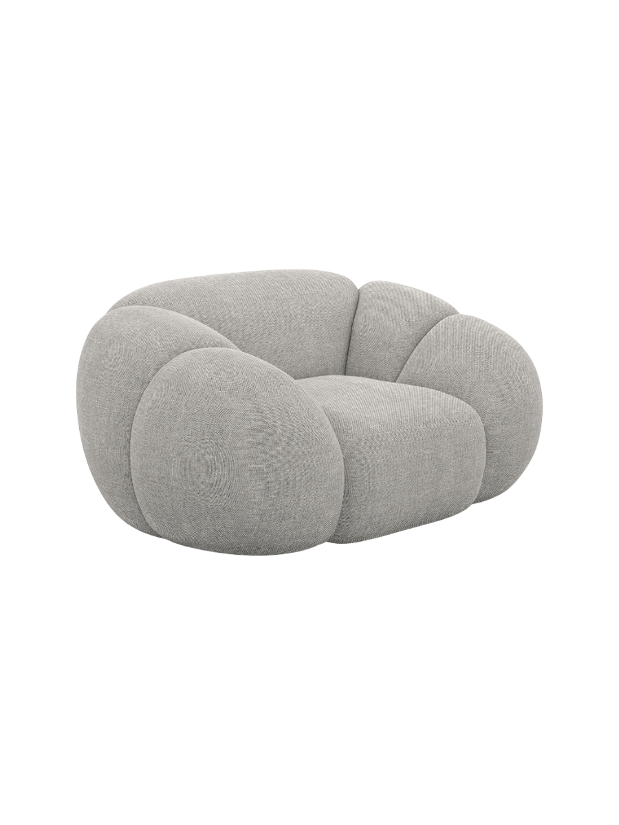 
Design Loungesessel „Azura“ mit Strukturstoff-Bezug - Strukturstoff Anthrazit