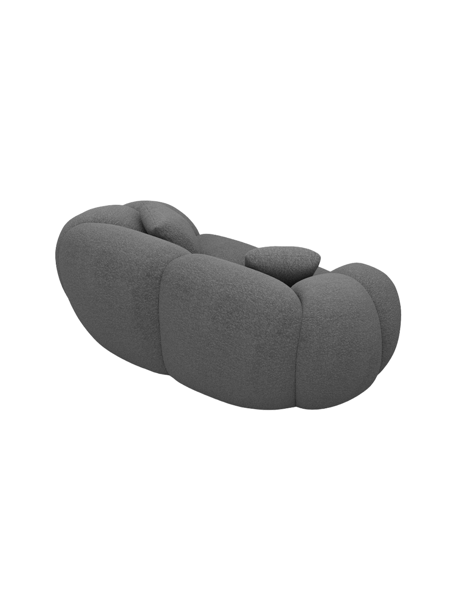 
2-Sitzer Design Sofa „Azura“ mit Bouclé-Bezug - Bouclé Graphit