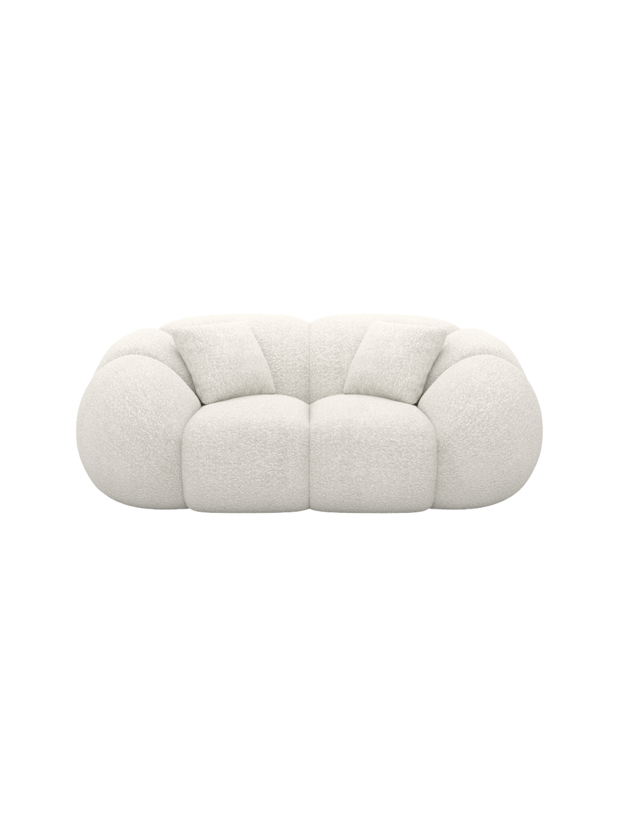 
2-Sitzer Design Sofa „Azura“ mit Bouclé-Bezug - Bouclé Graphit