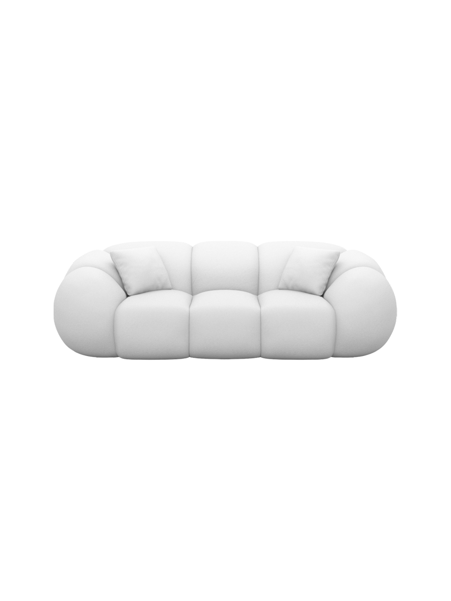 
3-Sitzer Design Echtleder Sofa „Azura“ - Echtleder Beige
