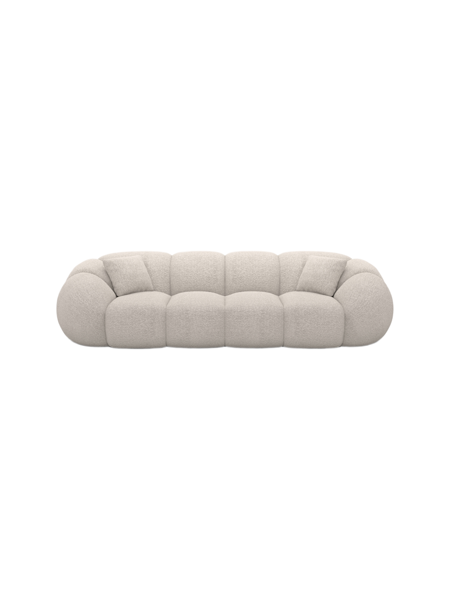 
4-Sitzer Design Sofa „Azura“ mit Bouclé-Bezug - Bouclé Graphit