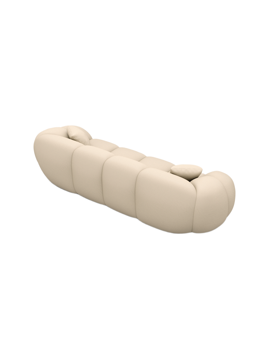 
4-Sitzer Design Echtleder Sofa „Azura“ - Echtleder Beige