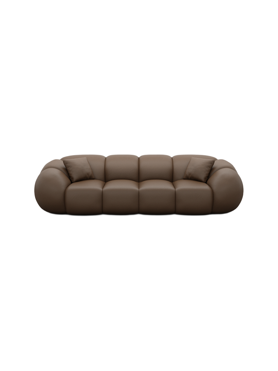 
4-Sitzer Design Echtleder Sofa „Azura“ - Echtleder Beige