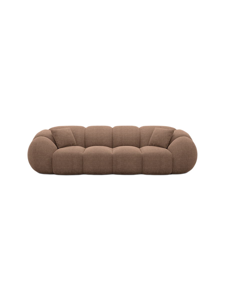 
4-Sitzer Design Sofa „Azura“ mit Strukturstoff-Bezug - Strukturstoff Anthrazit