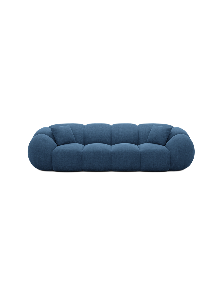 
4-Sitzer Design Sofa „Azura“ mit Strukturstoff-Bezug - Strukturstoff Anthrazit