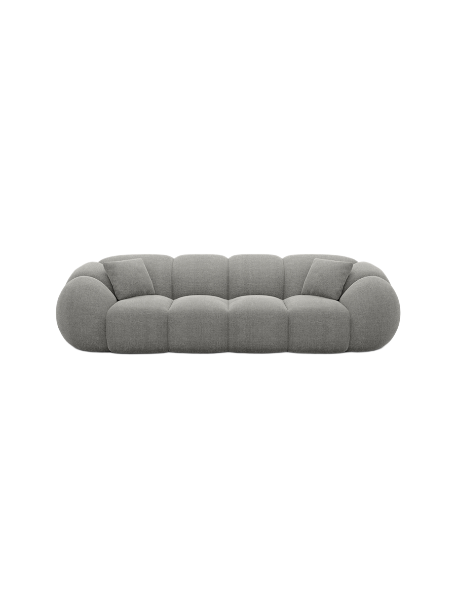 
4-Sitzer Design Sofa „Azura“ mit Strukturstoff-Bezug - Strukturstoff Anthrazit