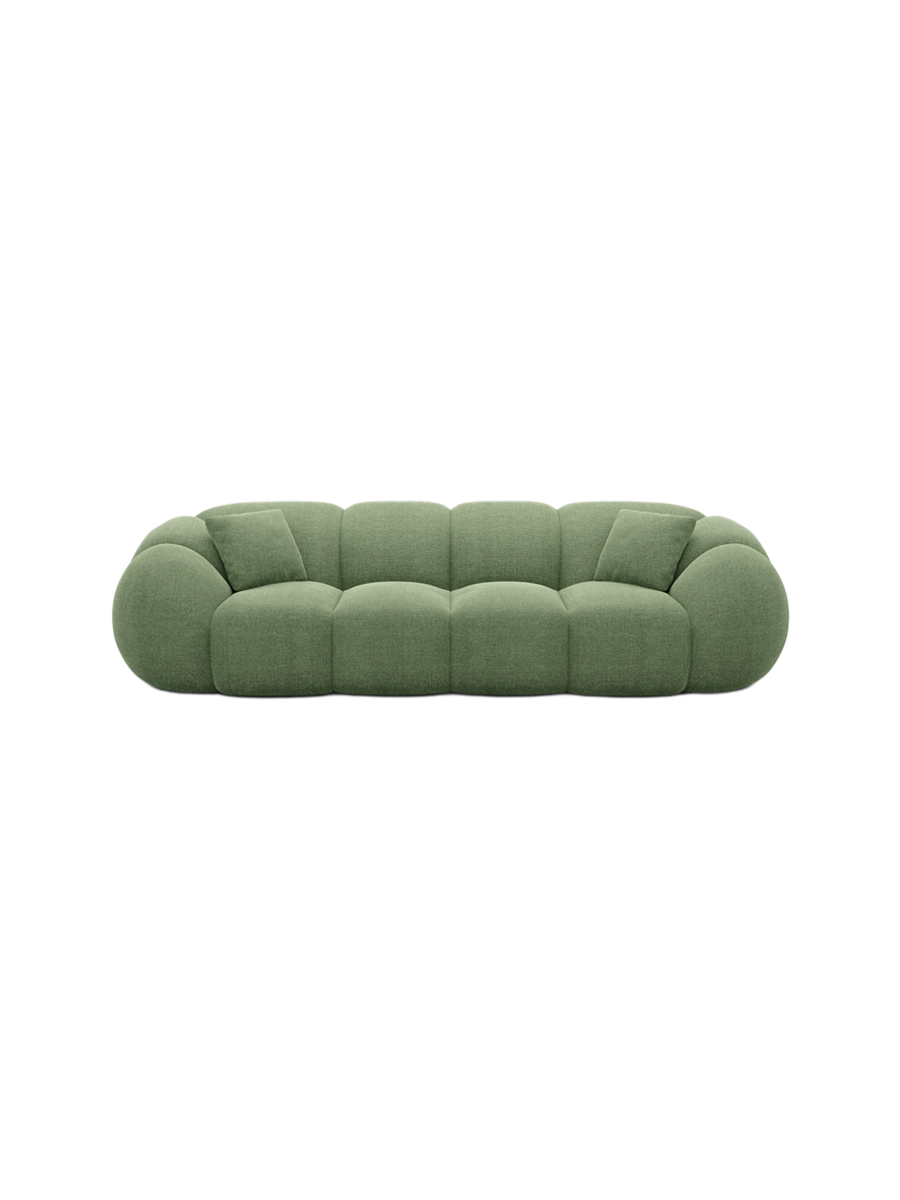 
4-Sitzer Design Sofa „Azura“ mit Strukturstoff-Bezug - Strukturstoff Anthrazit