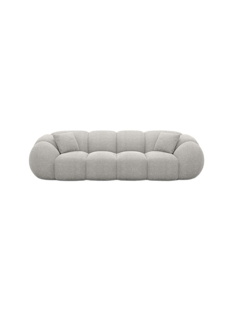 
4-Sitzer Design Sofa „Azura“ mit Strukturstoff-Bezug - Strukturstoff Anthrazit