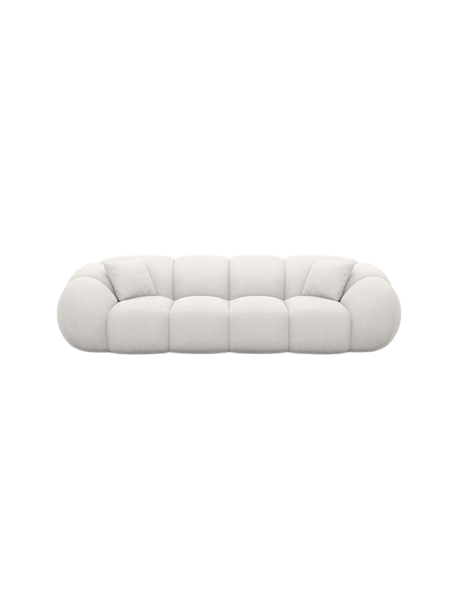 
4-Sitzer Design Sofa „Azura“ mit Strukturstoff-Bezug - Strukturstoff Anthrazit