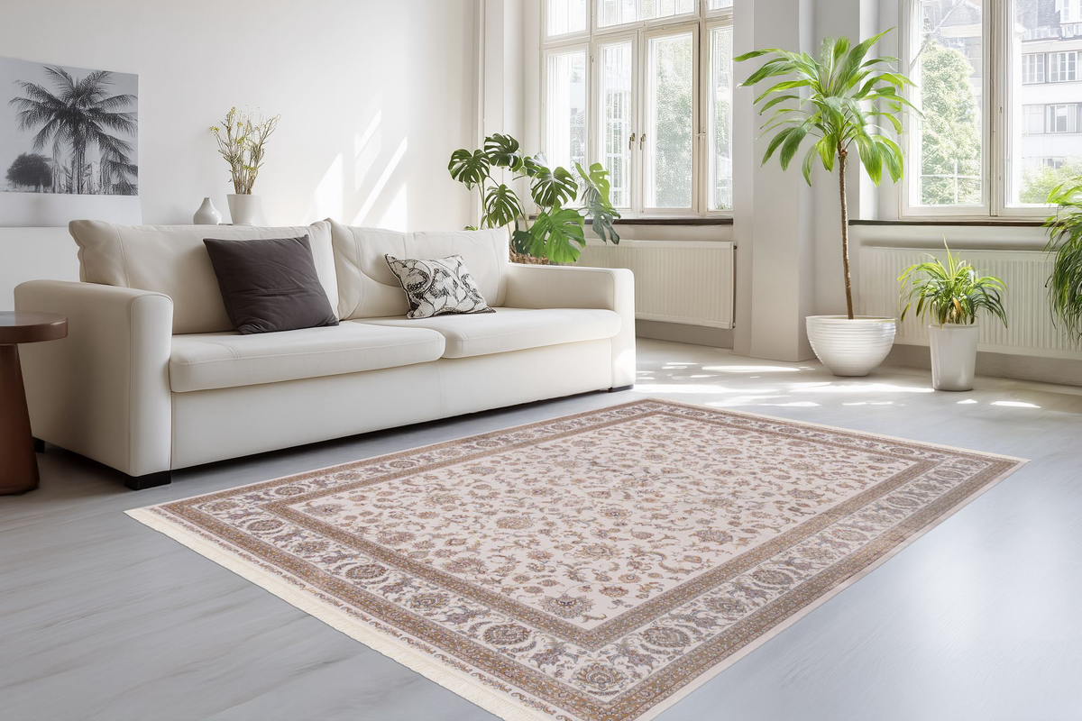 
Tappeto di design in modal di alta qualità „Portofino 901“ Avorio - 60 x 90 cm