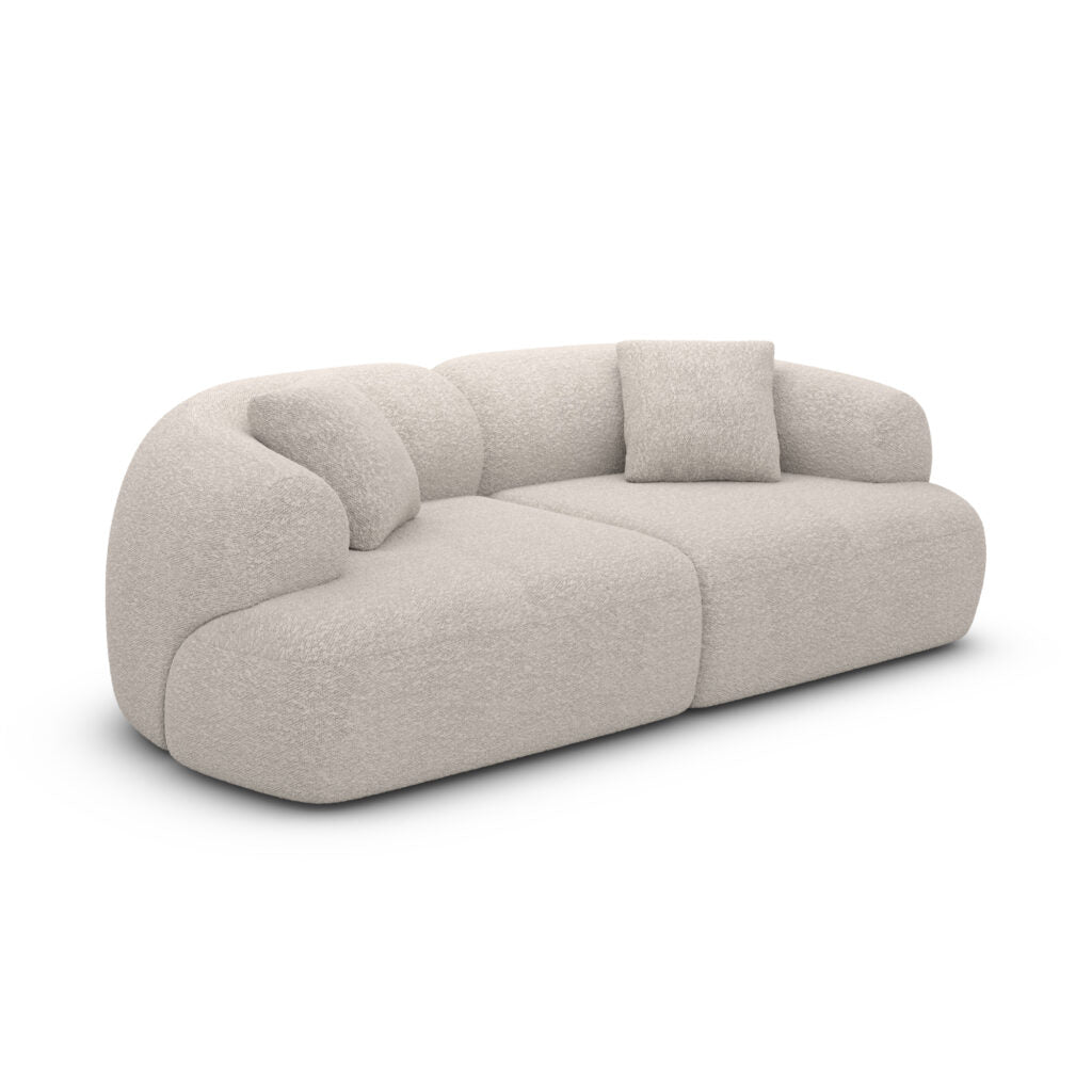 
3-Sitzer Design Sofa "Astoria“ mit Bouclé-Bezug - Bouclé Graphit