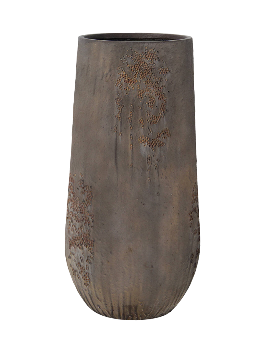 
High-Quality Indoor/Outdoor Flowerpot "Oyster Nax" - Imperial Brown / 50 x 100 cm