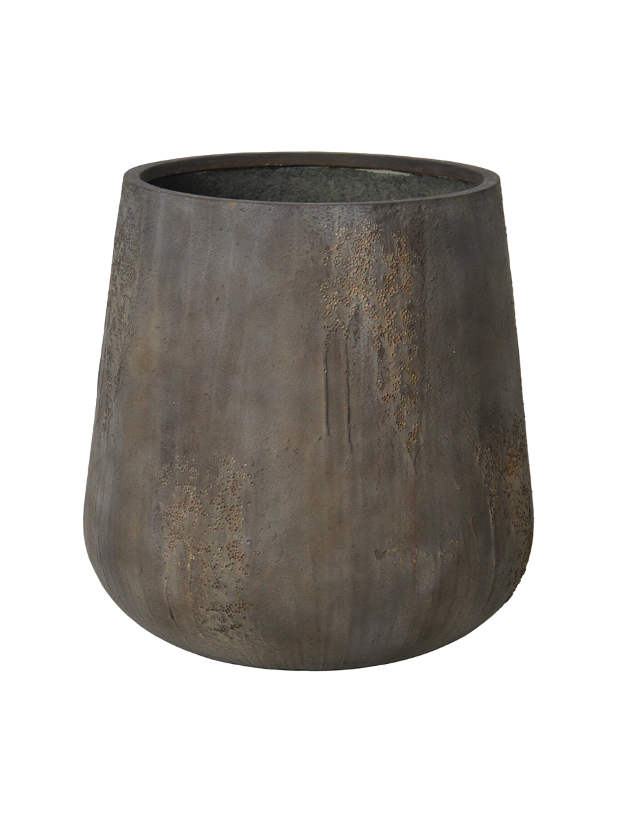 
High-quality indoor/outdoor planter "Oyster Pax" - Imperial Brown