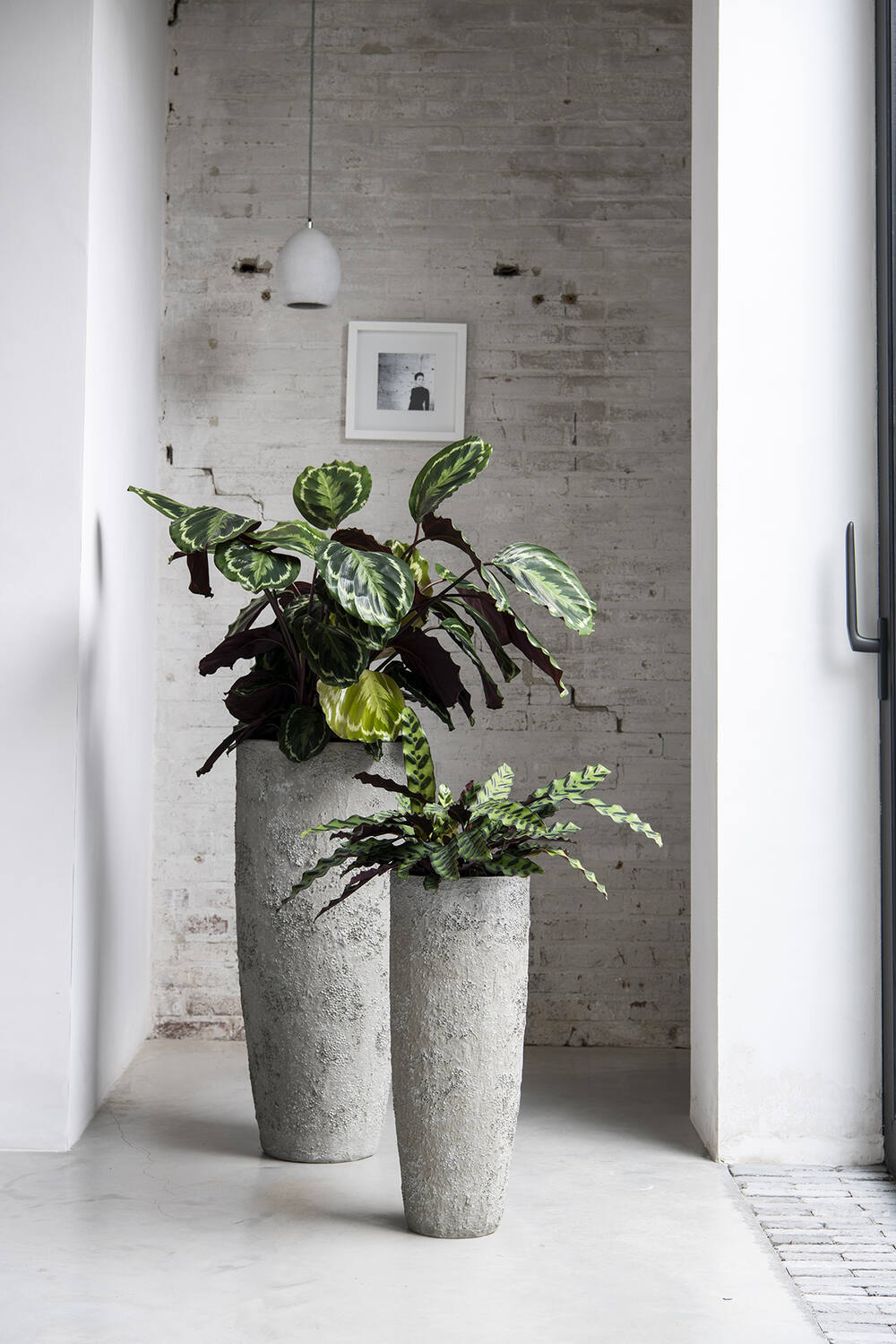 
High-quality indoor/outdoor flower pot "Oyster Dax" - Imperial White / 36 x 80 cm diameter