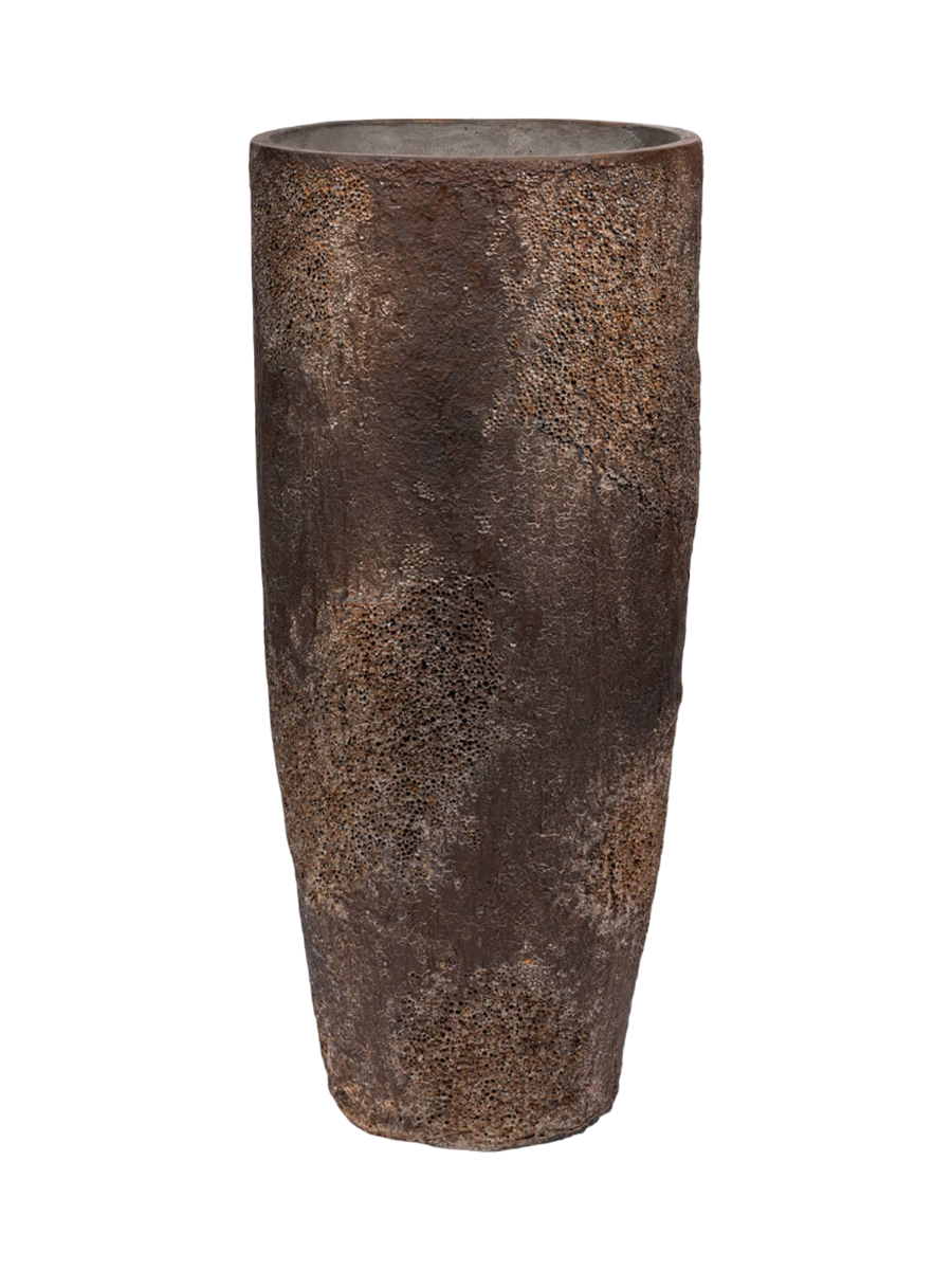 
High-quality indoor/outdoor flower pot "Oyster Dax" - Imperial Brown / 36 x 80 cm diameter