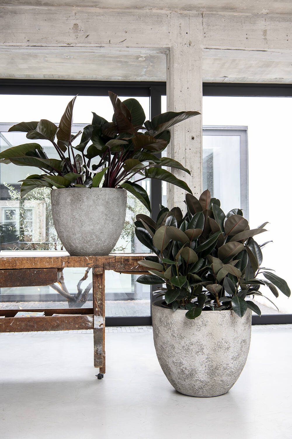 
High-Quality Indoor/Outdoor Plant Pot "Oyster Jesslyn" - Imperial White / Ø 70 x 61 cm