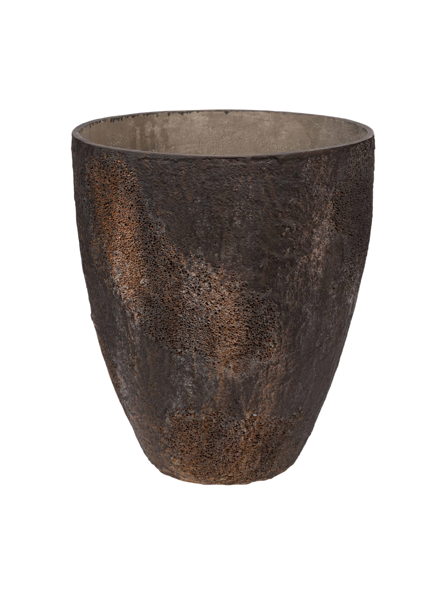 
High-Quality Indoor/Outdoor Plant Pot "Oyster Bernd" - Imperial Brown / Ø 53 x 60 cm