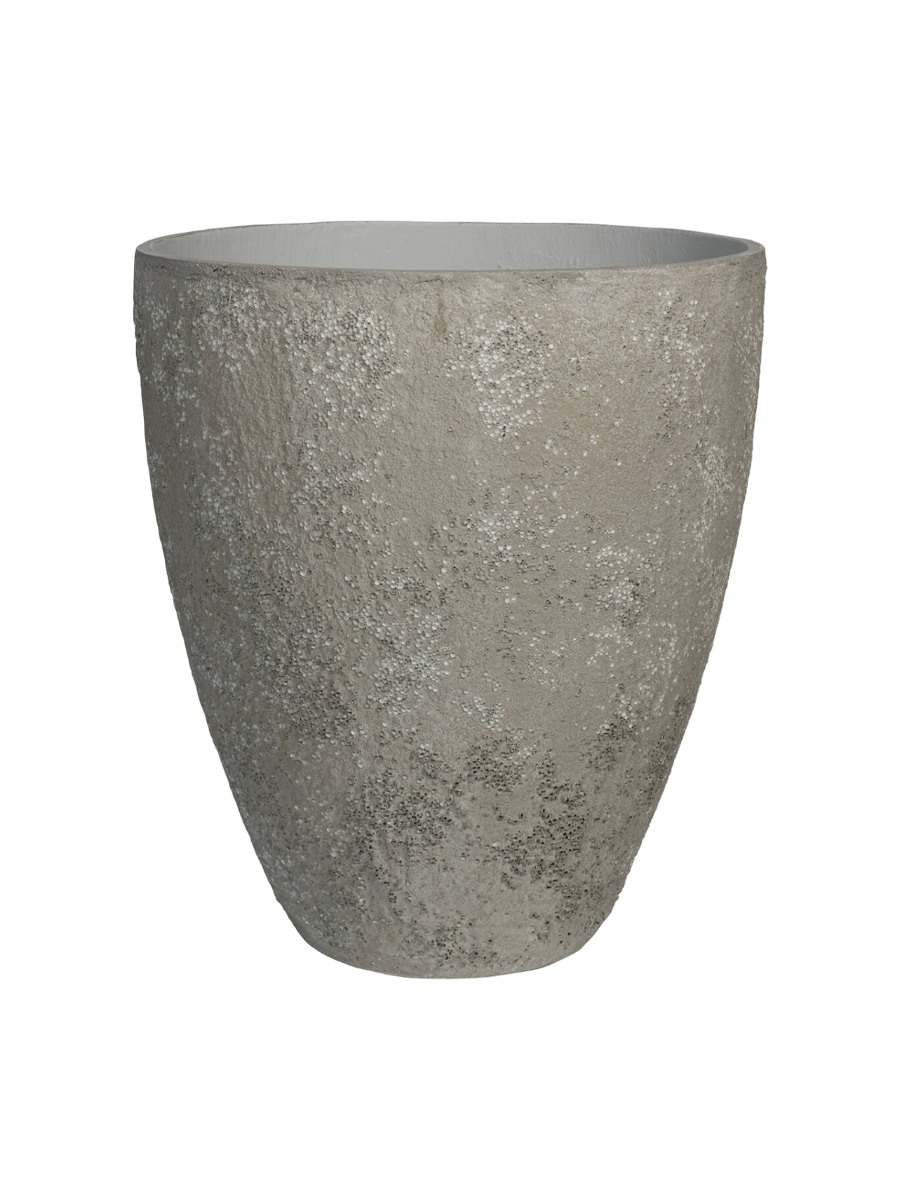 
High-Quality Indoor/Outdoor Plant Pot "Oyster Bernd" - Imperial White / Ø 66 x 74 cm