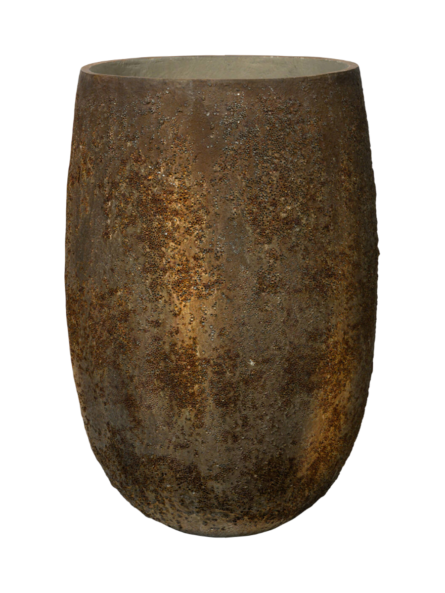 
Premium Indoor/Outdoor Planter "Oyster Belon" - Imperial Brown