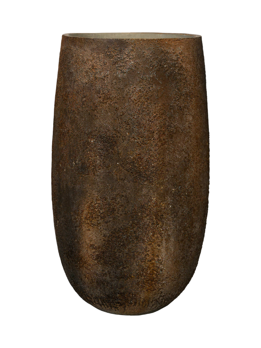 
High-quality indoor/outdoor planter "Oyster Tarb" - Imperial Brown