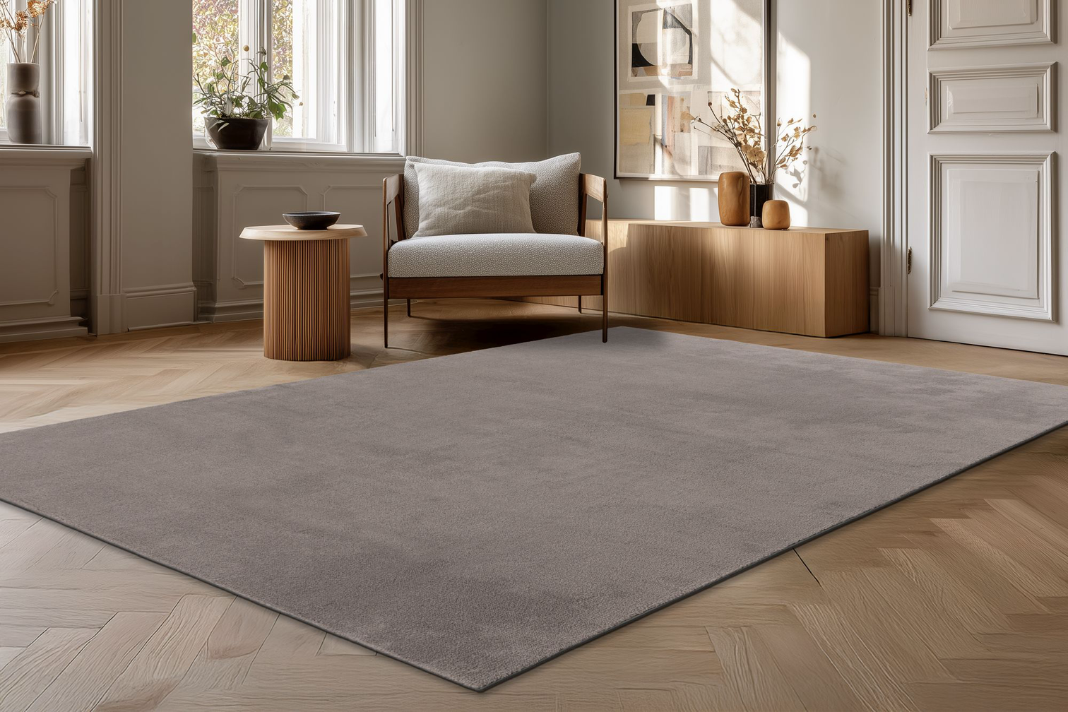 
Washable Design Rug "Relax" - Grey - 80 x 140 cm