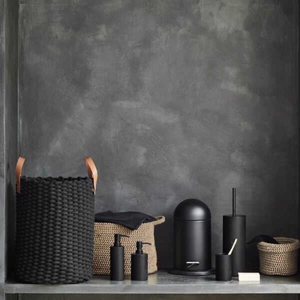 
Panier à linge design « Rudon » - Noir
