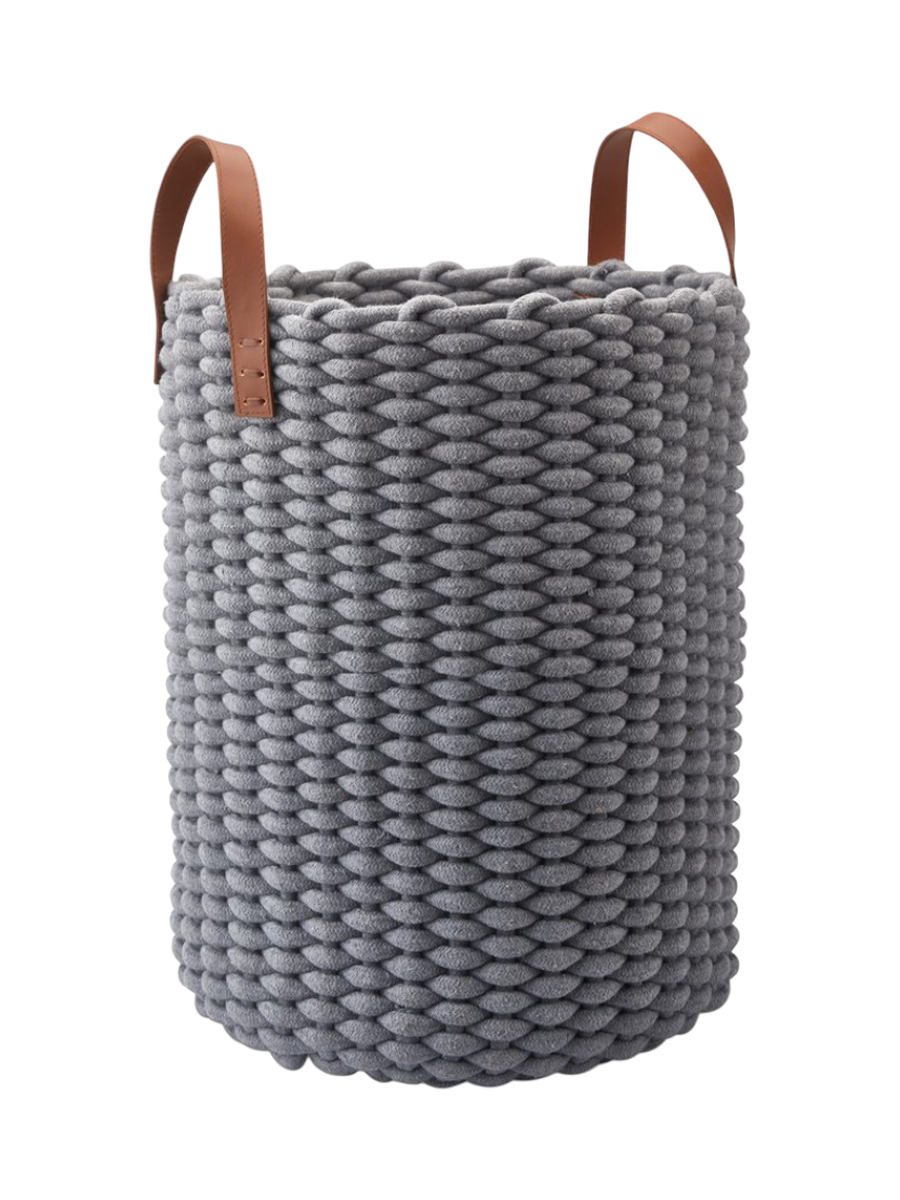 
Panier à linge design « Rudon » - Gris