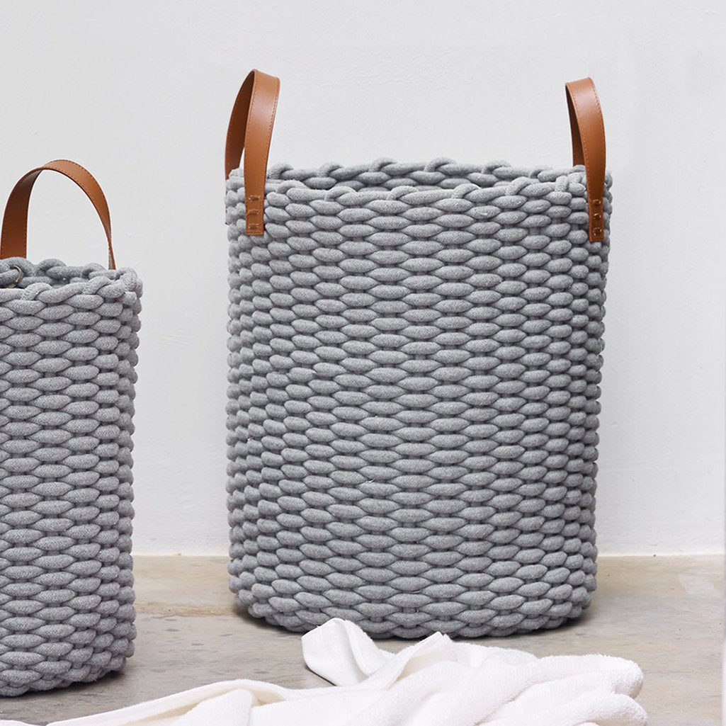 
Panier à linge design « Rudon » - Gris