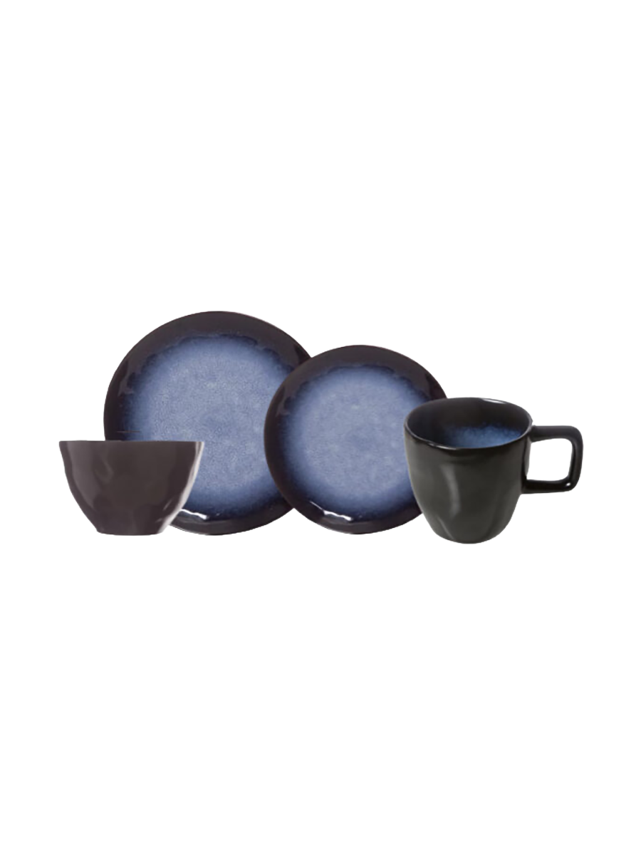 
Geschirr-Set „Sapphire Round“, 24-teilig