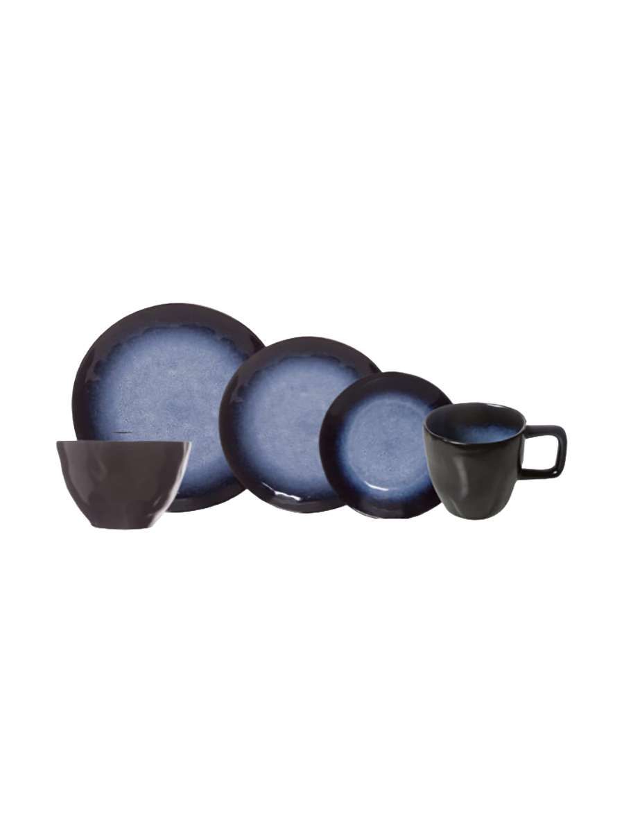 
Geschirr-Set „Sapphire Round“, 30-teilig