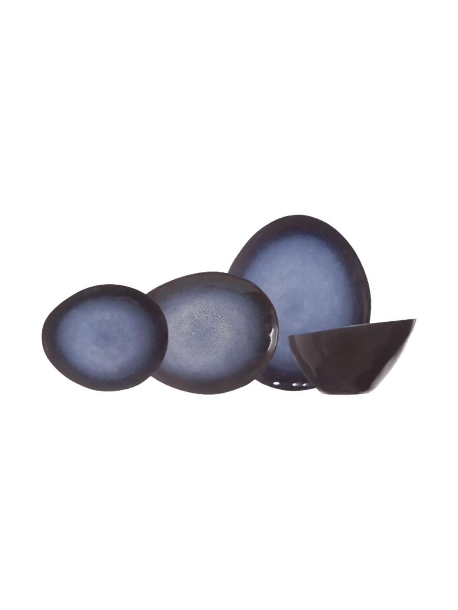 
Geschirr-Set „Sapphire Oval“, 24-teilig