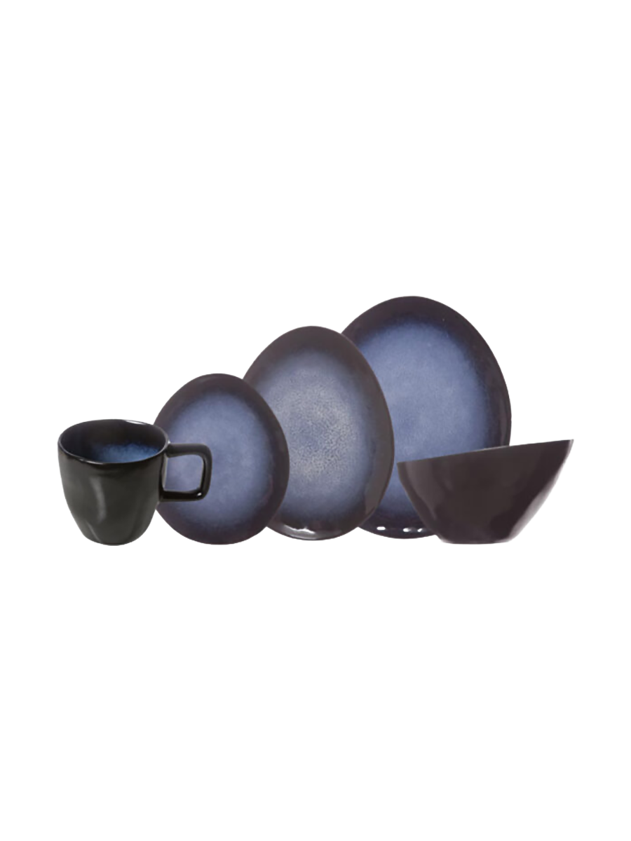 
Geschirr-Set „Sapphire Oval“, 30-teilig