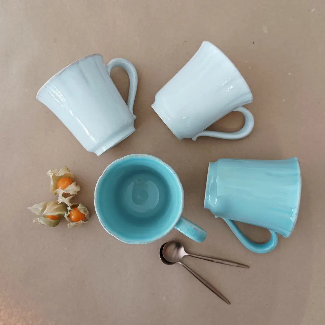 
Handcrafted Coffee & Tea Mug "Alentejo" - Turquoise
