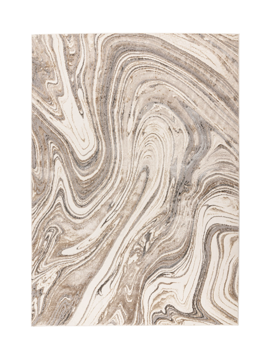 
Designer Rug "Sedef 401" - Silver/Beige - 80 x 150 cm